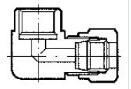 YZG1D-5 pressure gauge bend joint