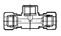 YZG1D-6 pressure gauge tee joint