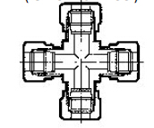 YZG1D-10 four-way intermediate joint