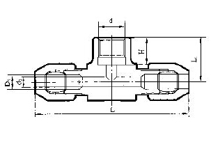 YZG2-10 pressure gauge tee joint