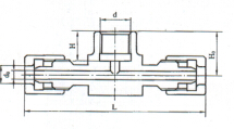 YZG3-8 pressure gauge tee joint