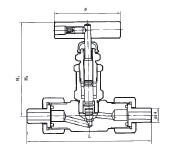 YZJ-2A (J21W) external threaded globe valve