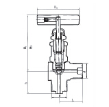 YZJ-2D (J24) external threaded angular globe valve