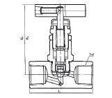 YZJ-3A (J11) internal threaded globe valve